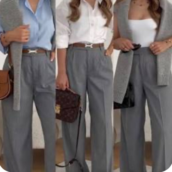 Burberry Pants - Burberry Gray Lined Wool Trousers Size 2